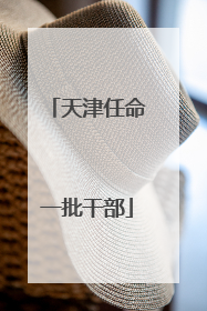 天津任命一批干部