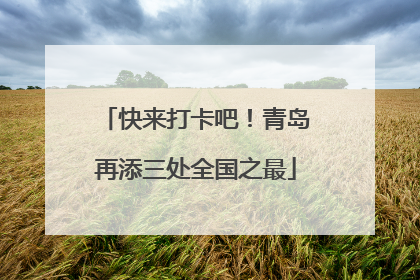 快来打卡吧！青岛再添三处全国之最
