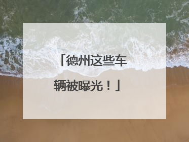 德州这些车辆被曝光！