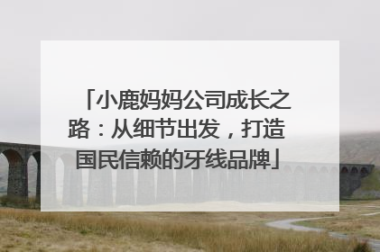 小鹿妈妈公司成长之路：从细节出发，打造国民信赖的牙线品牌