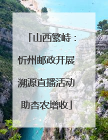 山西繁峙：忻州邮政开展溯源直播活动助杏农增收