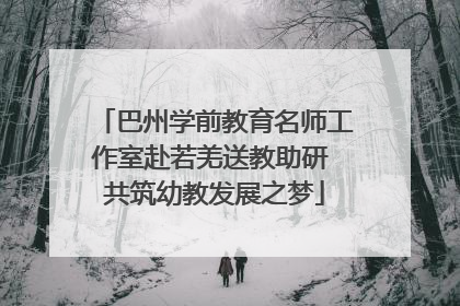 巴州学前教育名师工作室赴若羌送教助研 共筑幼教发展之梦