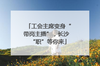 工会主席变身“带岗主播”，长沙“职”等你来