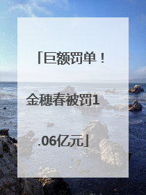巨额罚单！金穗春被罚1.06亿元