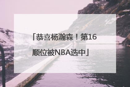 恭喜杨瀚森！第16顺位被NBA选中