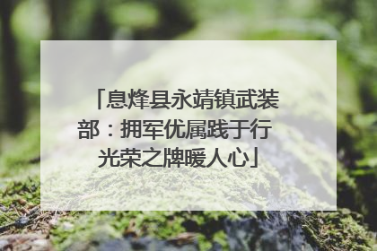息烽县永靖镇武装部：拥军优属践于行 光荣之牌暖人心