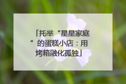 托举“星星家庭”的蛋糕小店：用烤箱融化孤独