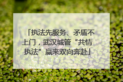 执法先服务、矛盾不上门，武汉城管“共情执法”赢来双向奔赴