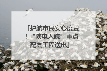 护航市民安心度夏！“陕电入皖”重点配套工程送电