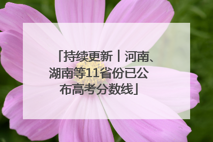 持续更新︱河南、湖南等11省份已公布高考分数线