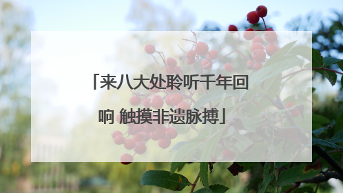 来八大处聆听千年回响 触摸非遗脉搏
