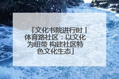 文化书院进行时丨体育路社区：以文化为纽带 构建社区特色文化生态