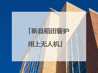 新县稻田管护用上无人机