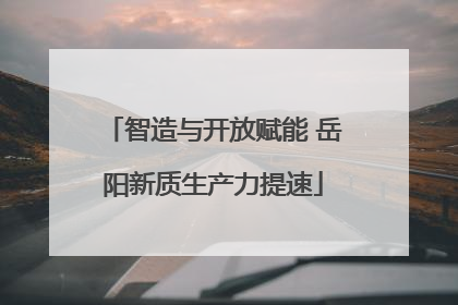智造与开放赋能 岳阳新质生产力提速