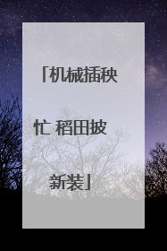 机械插秧忙 稻田披新装