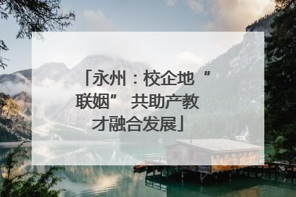 永州：校企地“联姻” 共助产教才融合发展