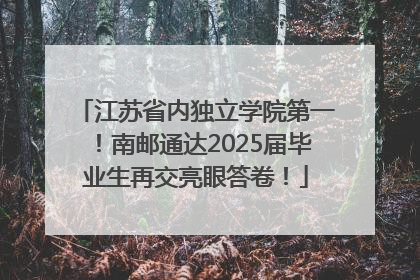 江苏省内独立学院第一！南邮通达2025届毕业生再交亮眼答卷！