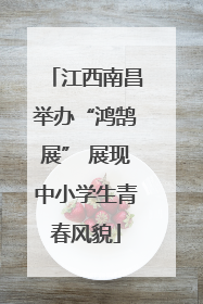江西南昌举办“鸿鹄展” 展现中小学生青春风貌