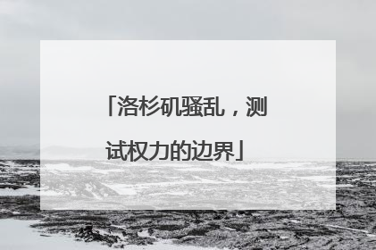 洛杉矶骚乱，测试权力的边界