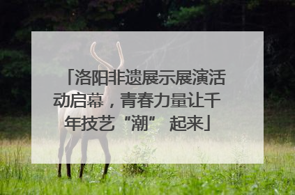 洛阳非遗展示展演活动启幕，青春力量让千年技艺“潮” 起来