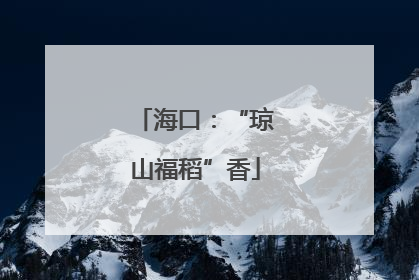 海口：“琼山福稻”香
