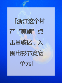 浙江这个村产“爽剧”点击量破亿，入围电影节竞赛单元