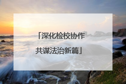 深化检校协作 共谋法治新篇