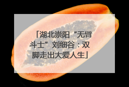 湖北崇阳“无臂斗士”刘细谷：双脚走出大爱人生