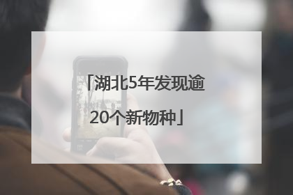 湖北5年发现逾20个新物种