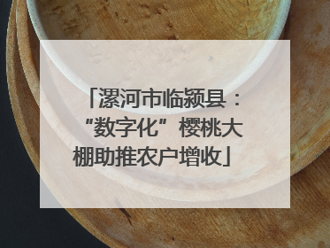 漯河市临颍县：“数字化”樱桃大棚助推农户增收
