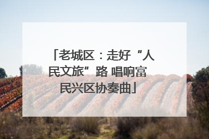 老城区：走好“人民文旅”路 唱响富民兴区协奏曲