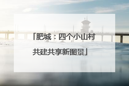 肥城：四个小山村共建共享新图景