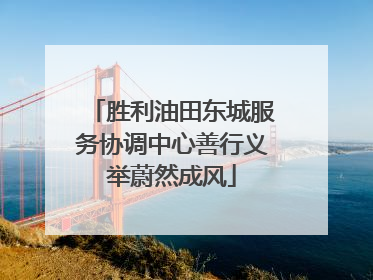 胜利油田东城服务协调中心善行义举蔚然成风
