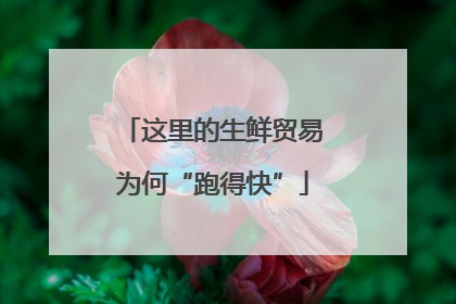 这里的生鲜贸易为何“跑得快”