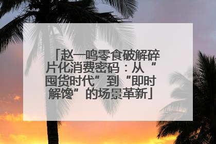 赵一鸣零食破解碎片化消费密码：从“囤货时代”到“即时解馋”的场景革新