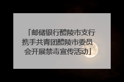 邮储银行醴陵市支行携手共青团醴陵市委员会开展禁毒宣传活动