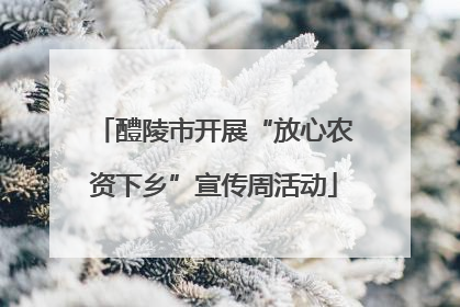 醴陵市开展“放心农资下乡”宣传周活动