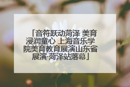 音符跃动菏泽 美育浸润童心 上海音乐学院美育教育展演山东省展演·菏泽站落幕
