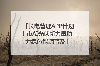 长电管理APP计划上市AI光伏新力量助力绿色能源普及