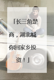 长三角楚商，湖北喊你回家乡投资！