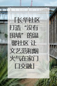 长华社区打造“没有围墙”的温馨社区 让文艺范和烟火气在家门口交融