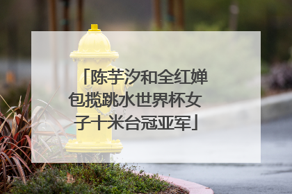 陈芋汐和全红婵包揽跳水世界杯女子十米台冠亚军