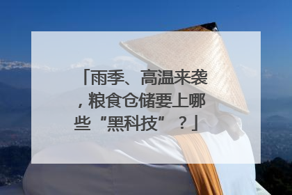 雨季、高温来袭，粮食仓储要上哪些“黑科技”？