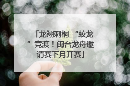 龙翔刺桐 “蛟龙”竞渡！闽台龙舟邀请赛下月开赛