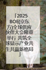 2025 BOE(京东方)全球供应伙伴大会隆重举行 共筑全球显示产业共生共赢新格局