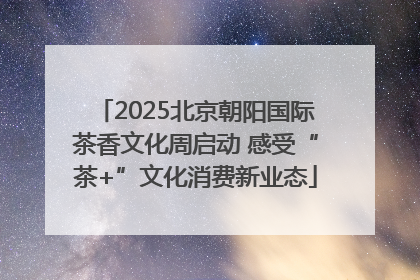 2025北京朝阳国际茶香文化周启动 感受“茶+”文化消费新业态