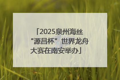 2025泉州海丝“源昌杯”世界龙舟大赛在南安举办