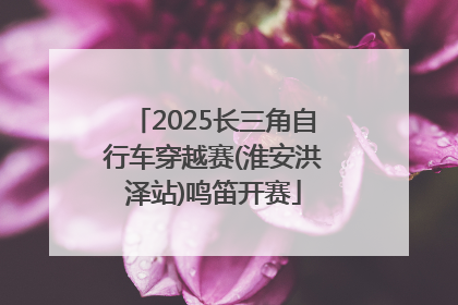 2025长三角自行车穿越赛(淮安洪泽站)鸣笛开赛