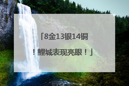 8金13银14铜！鲤城表现亮眼！